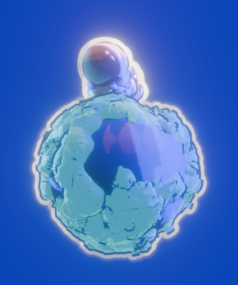 3DOrbiLayingonPlanet